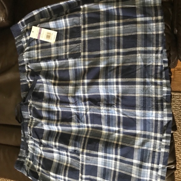 Kim Rogers Pants - Kim Rogers Navy Plaid “skort”